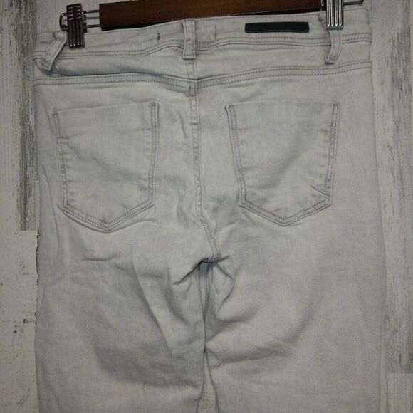 Zara Trafaluc Women’s Size 6 Gray Moto Ankle Zip Jegging - Picture 5 of 9